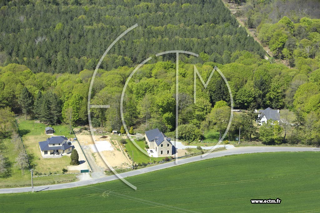 Photo arienne de Pldliac (les Beaumains)