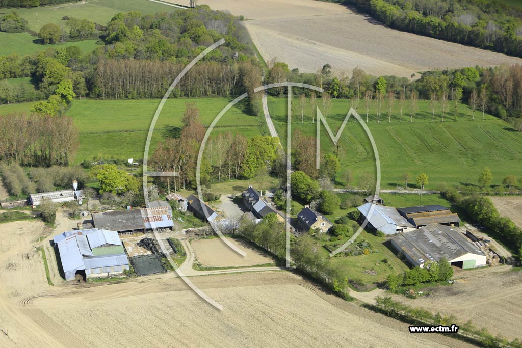 Photo arienne de Saint-Denoual (la Gourhandais)