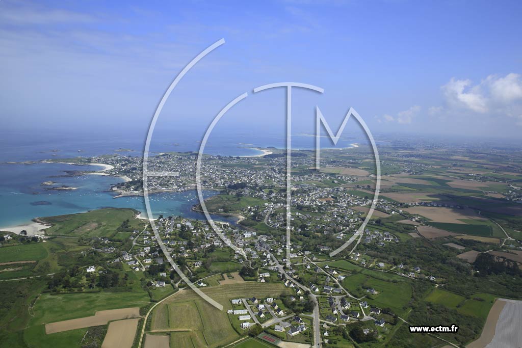 Photo arienne de Landunvez (Kersaint)