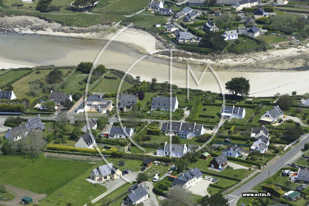 Photo arienne de Landunvez (Saint-Gonvel)