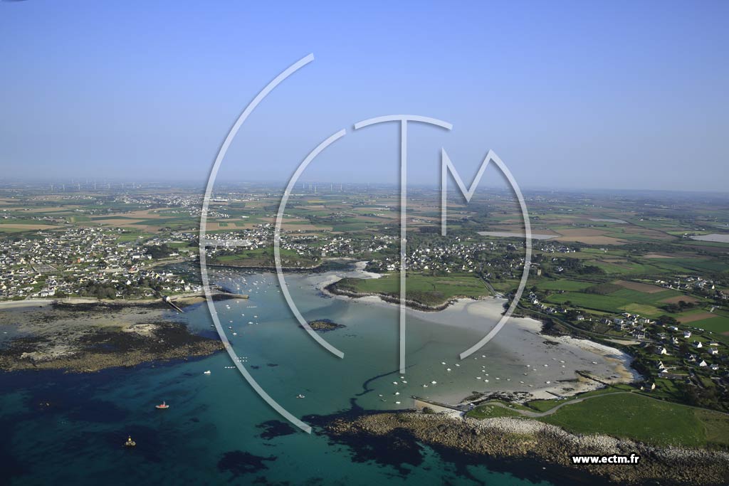 Photo arienne de Ploudalmzeau (Prat Lac'H-Kerros)