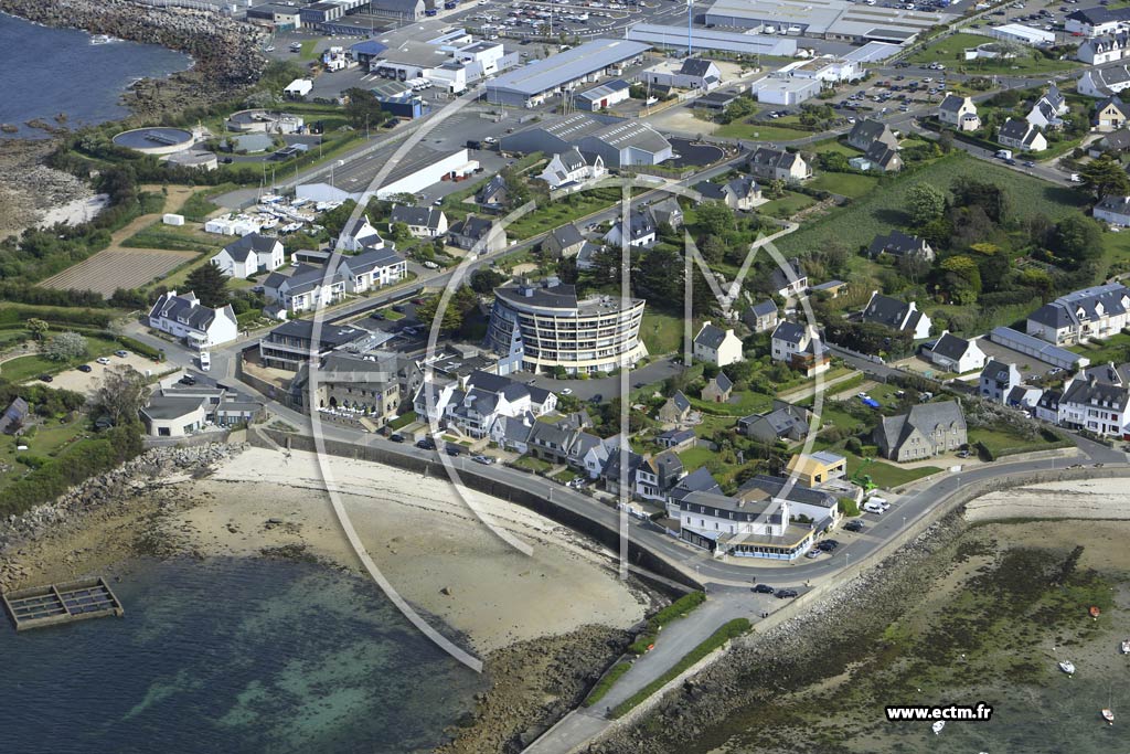 Photo arienne de Roscoff (Kerhoulaouen)