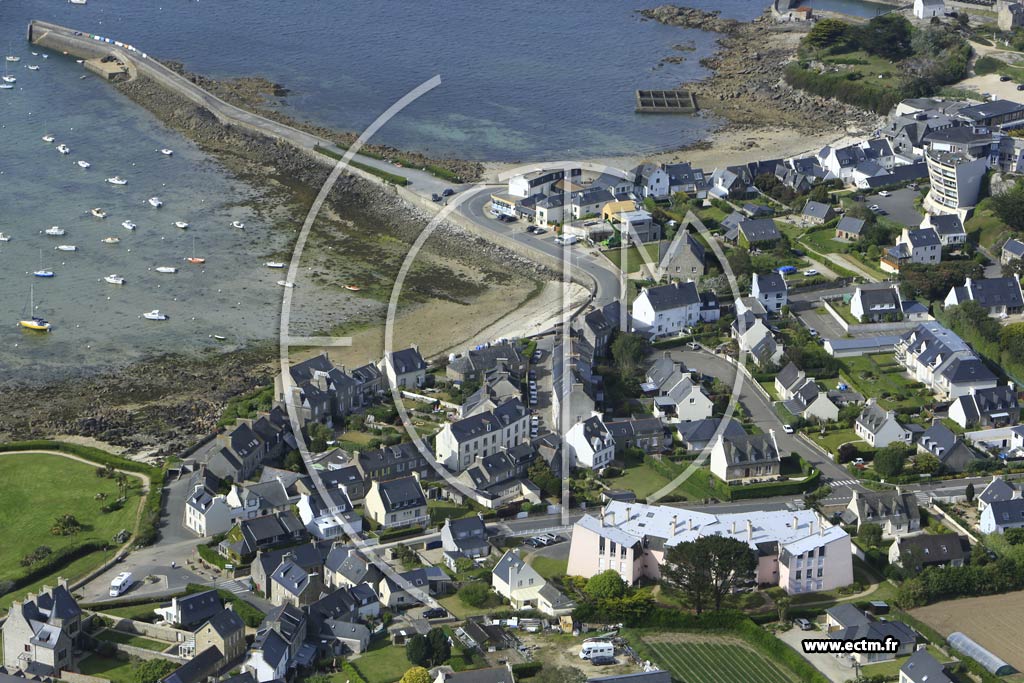 Photo arienne de Roscoff (Kerhoulaouen)