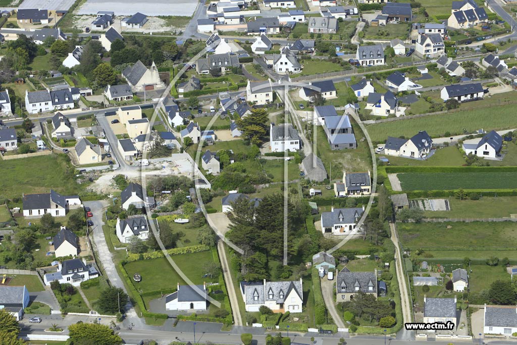 Photo arienne de Santec (Dossen)