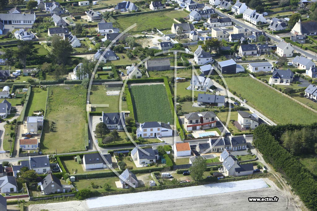 Photo arienne de Santec (Pemp Hent)