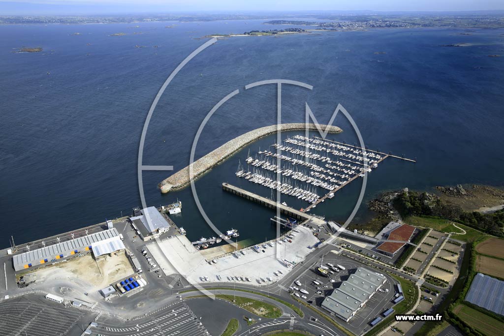 Photo arienne de Roscoff (Port de plaisance)