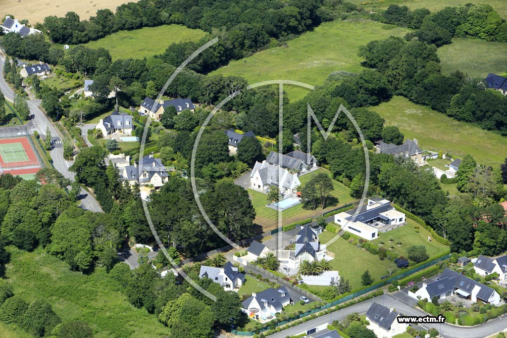 Photo arienne de Bnodet (Fort Cigogne)