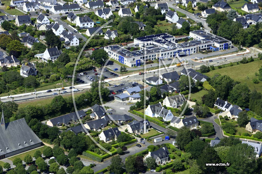 Photo arienne de Bnodet (Kersal)