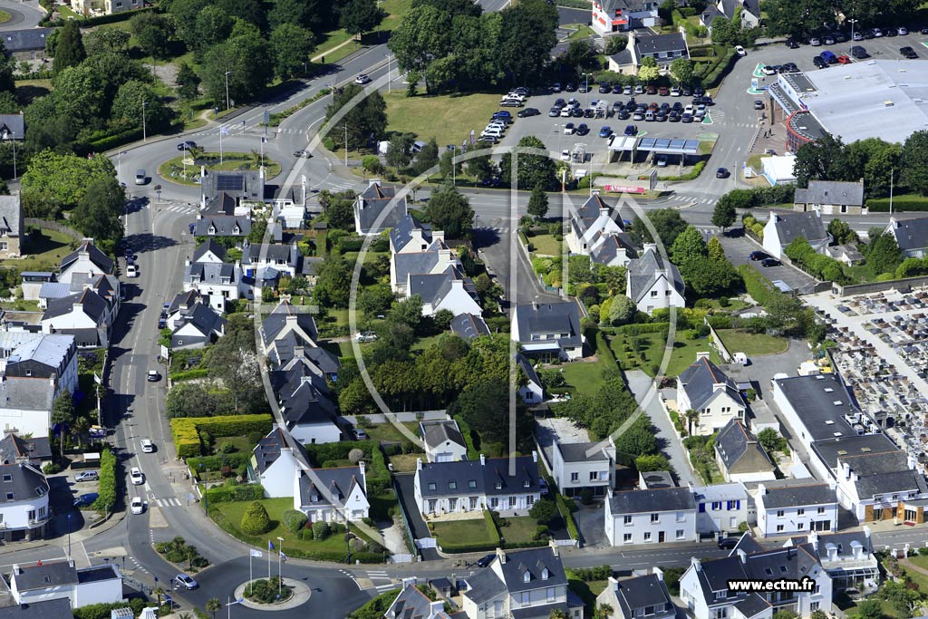 Photo arienne de Bnodet (Kersal)