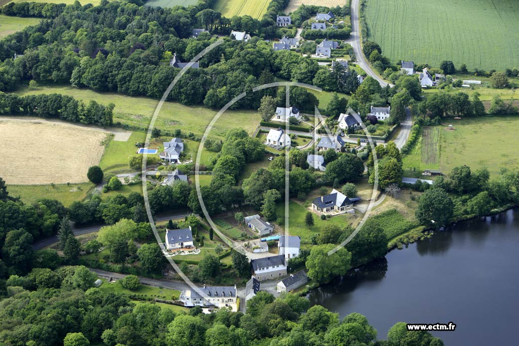 Photo arienne de Quimper (le Moulin du Lendu)