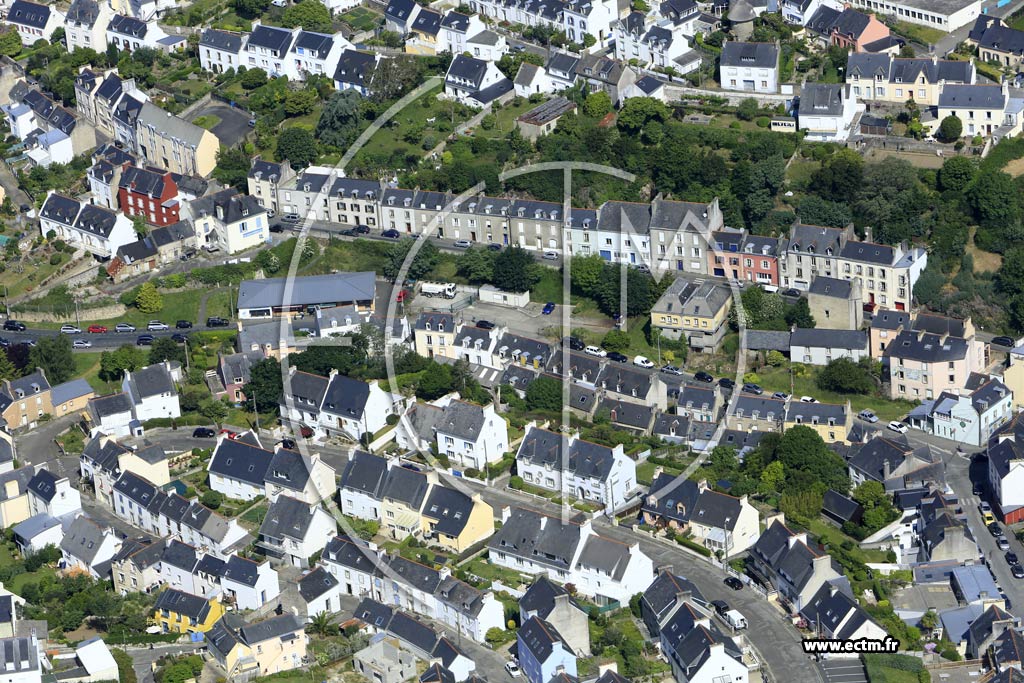 Photo arienne de Douarnenez (le Croaz Men)