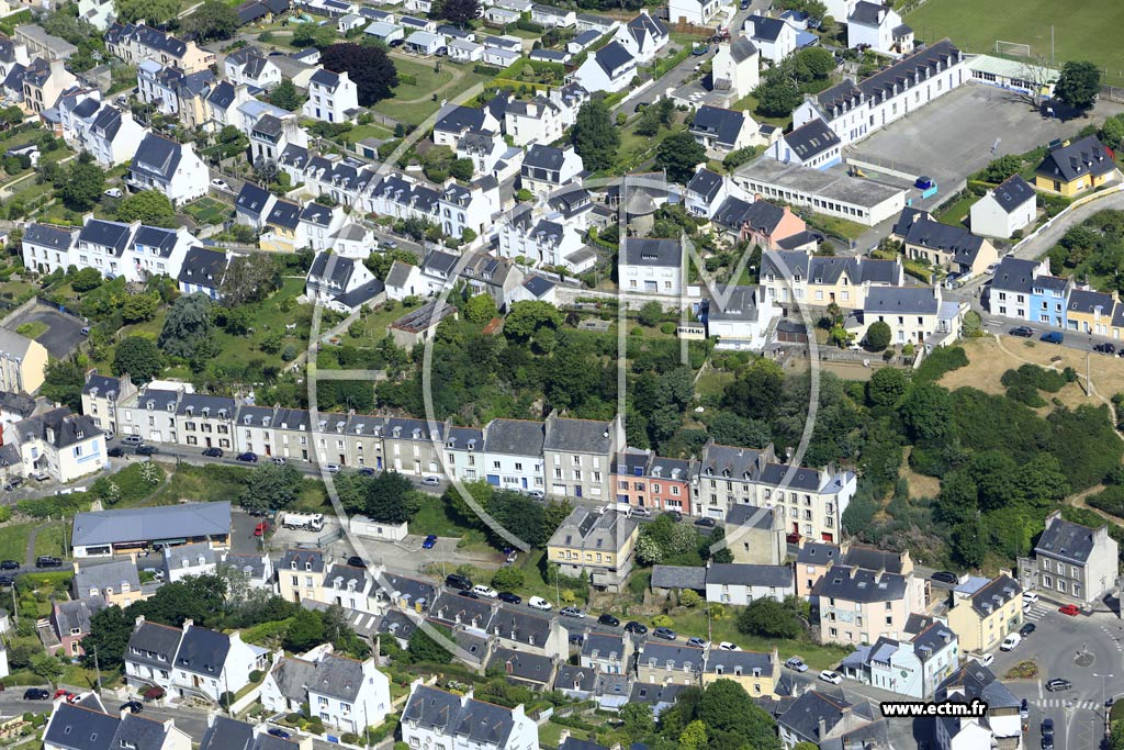 Photo arienne de Douarnenez (le Croaz Men)
