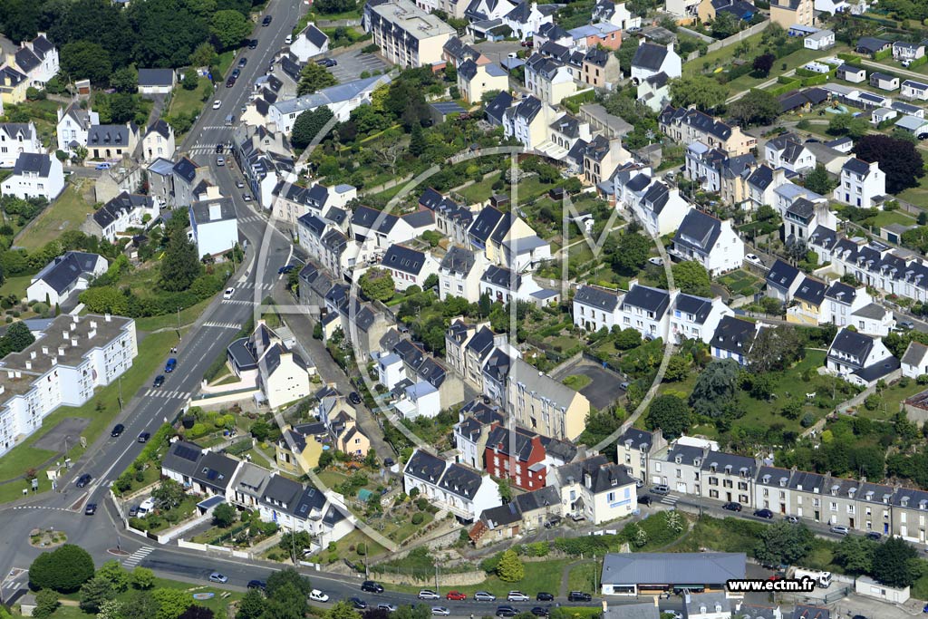 Photo arienne de Douarnenez (le Croaz Men)