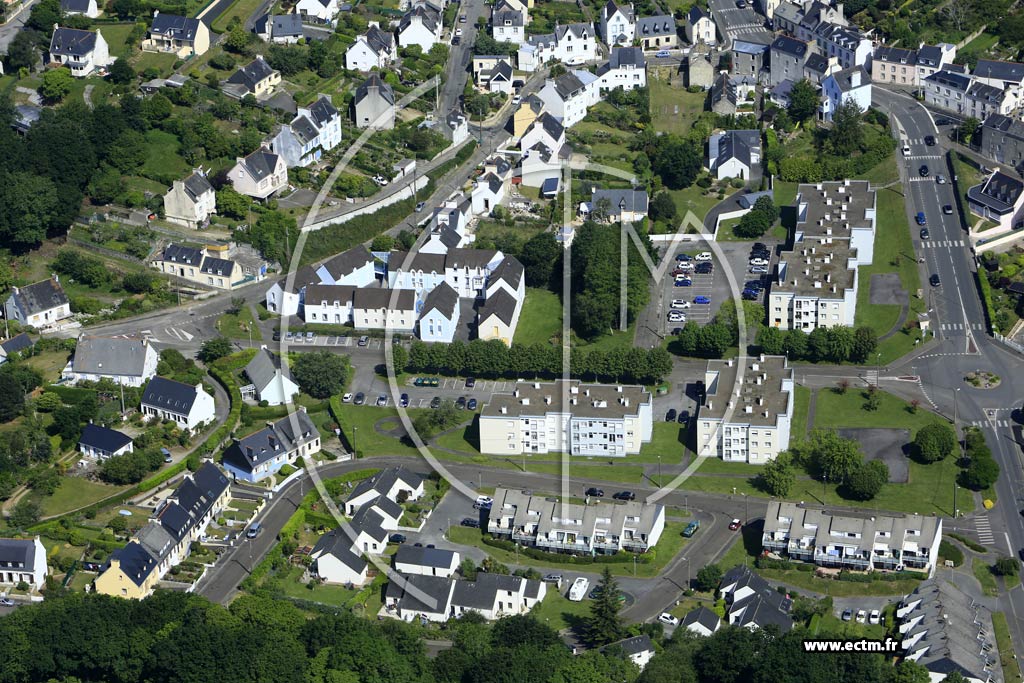 Photo arienne de Douarnenez (le Croaz Men)