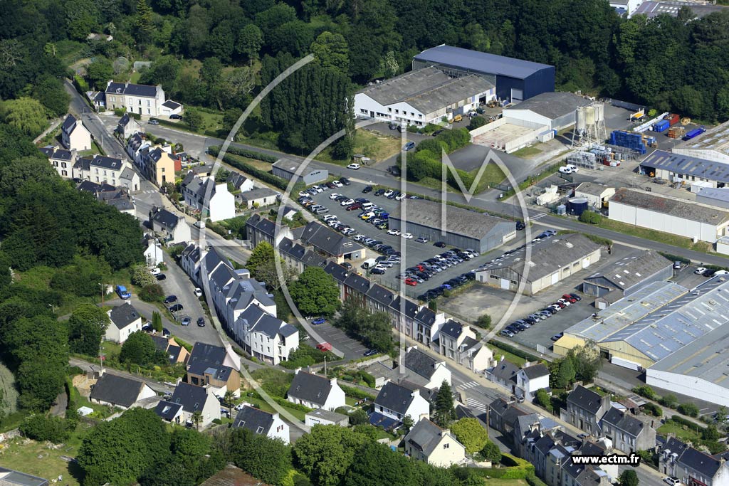 Photo arienne de Douarnenez (Pouldavid)