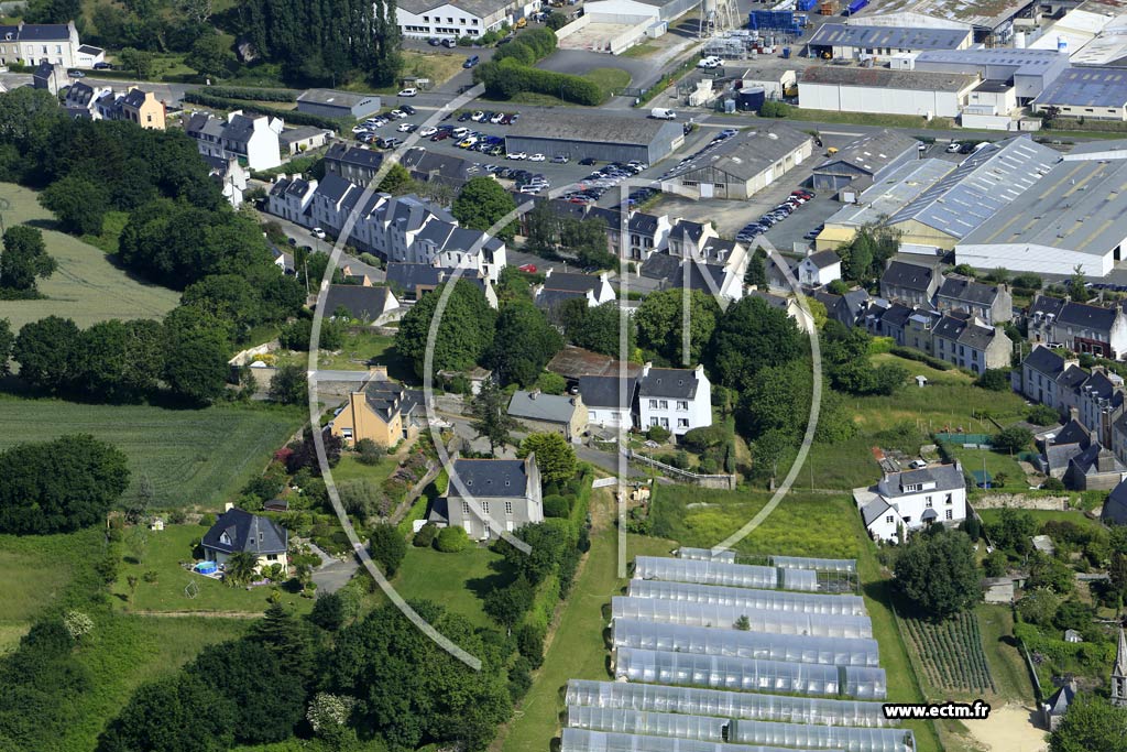 Photo arienne de Douarnenez (Pouldavid)