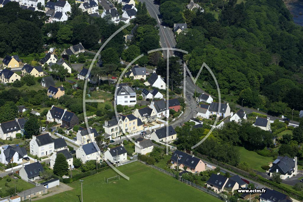 Photo arienne de Douarnenez (Sainte-Croix)