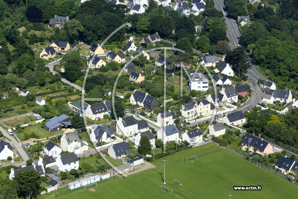 Photo arienne de Douarnenez (Sainte-Croix)