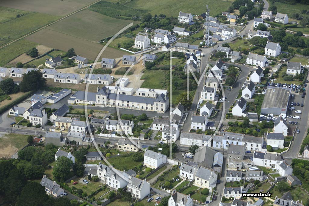 Photo arienne de Plouhinec (Kermzven)