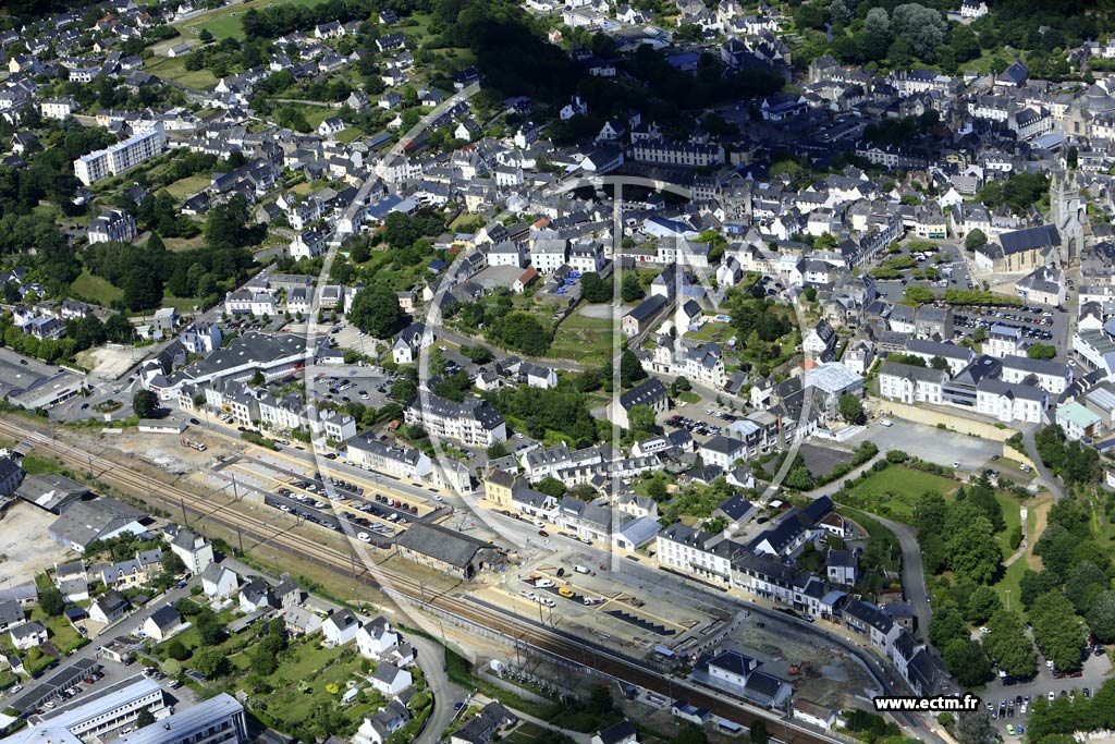 Photo arienne de Quimperl (Gare)
