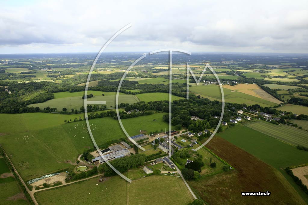 Photo arienne de Pont-Scorff (Kermorvan - le Templo)