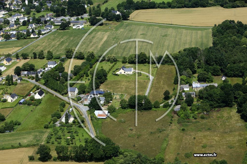 Photo arienne de Saint-Vincent-sur-Oust
