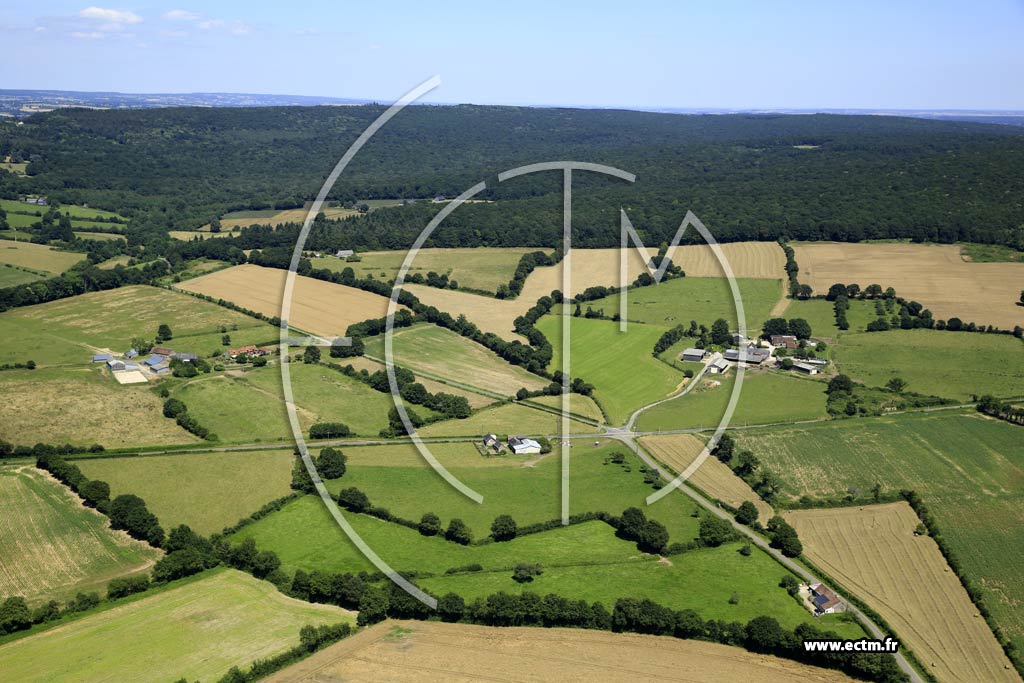 Photo arienne de Blandouet (les Roiries - le Buisson - les Crosneries)