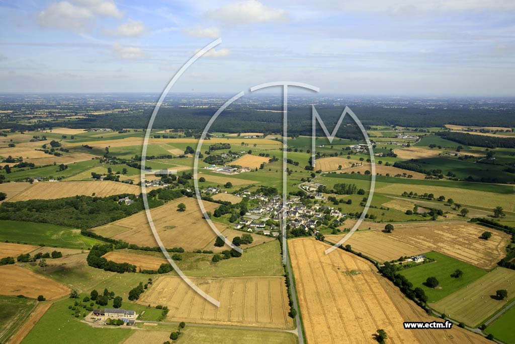 Photo arienne de Montourtier