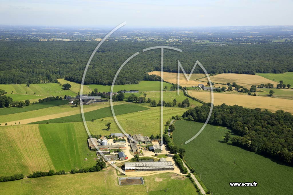 Photo arienne de Montourtier