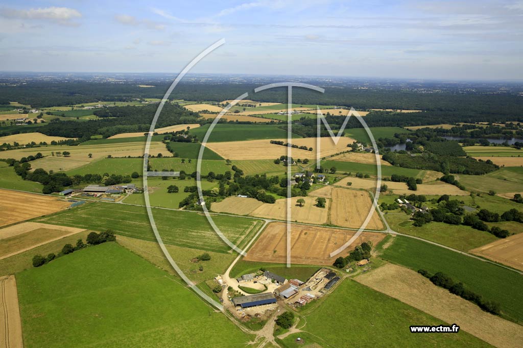 Photo arienne de Montourtier
