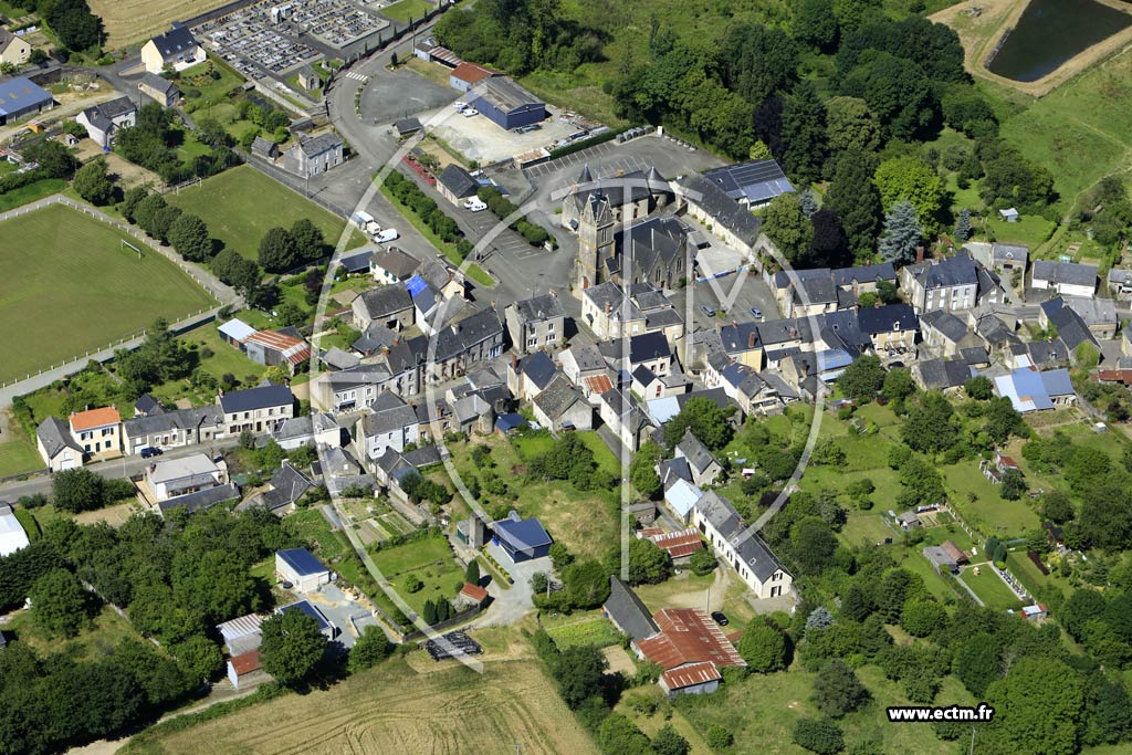 Photo arienne de Saint-Pierre-sur-Orthe