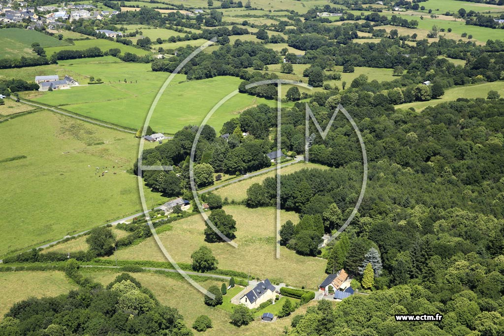 Photo arienne de Torc-Viviers-en-Charnie (les Landes - les Tuileries)