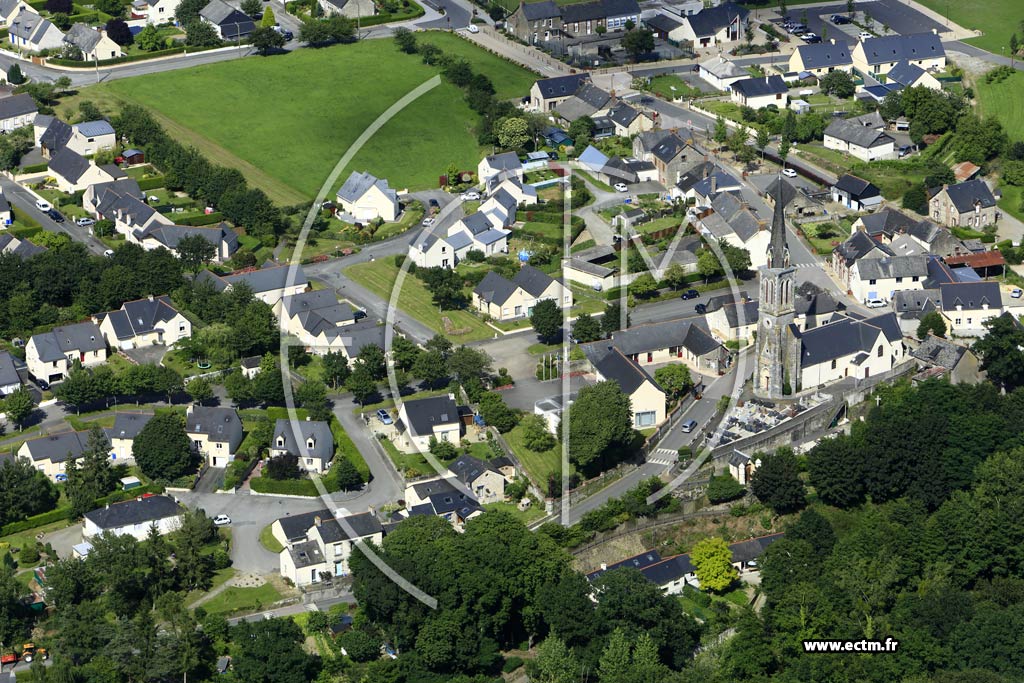 Photo arienne de Saint-Aubin-des-Landes