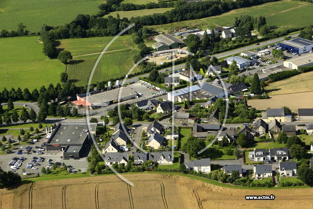 Photo arienne de Vitr (Ouest)
