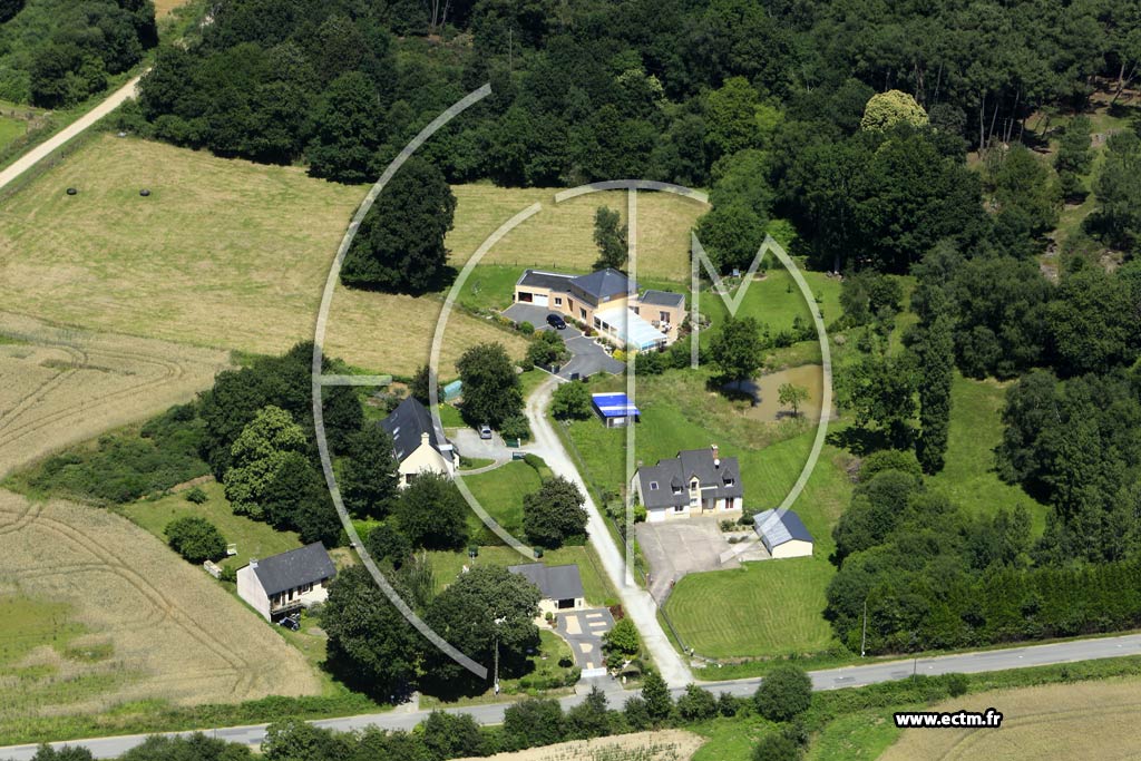 Photo arienne de Guignen (la Saudrais)
