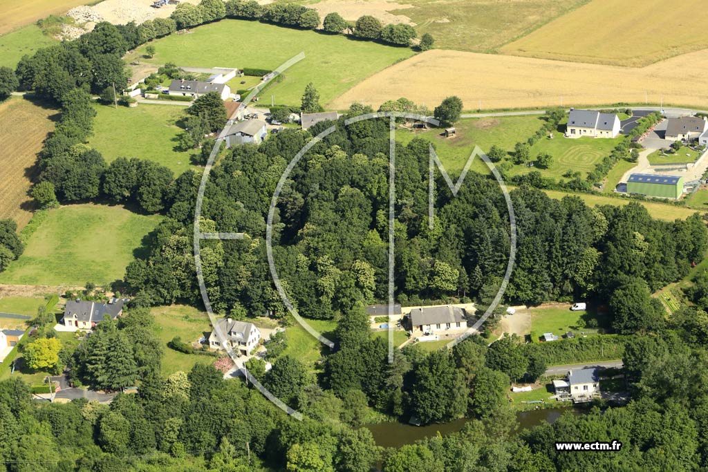 Photo arienne de Le Petit-Fougeray (la Sablonnire - Saint-Brie)
