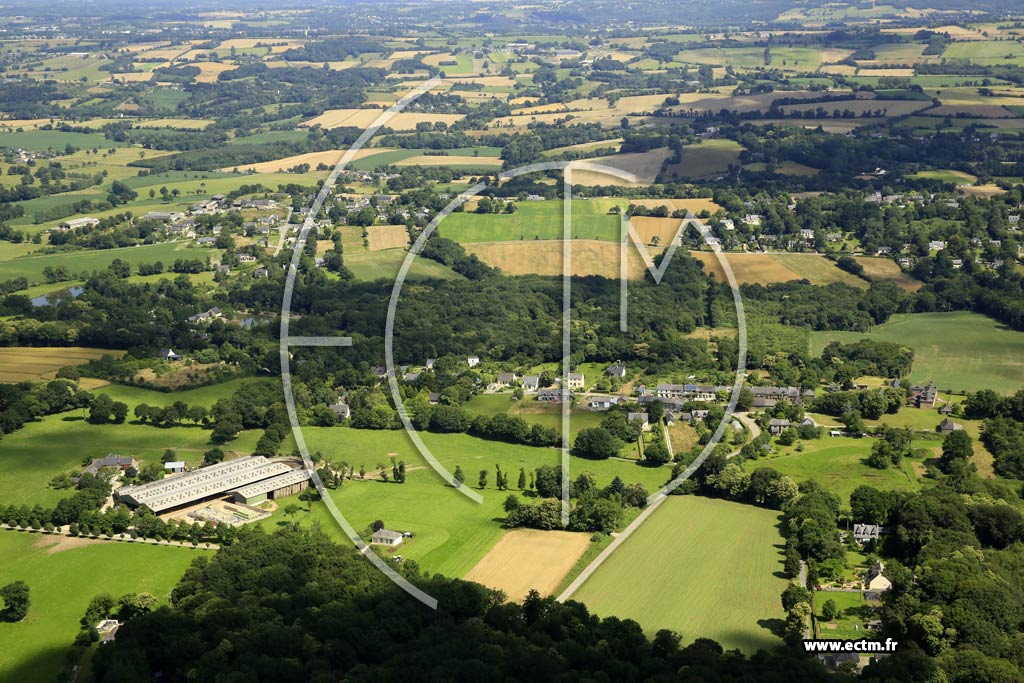 Photo arienne de Saint-Senoux (la Grille - les Landes - la Fiolais)