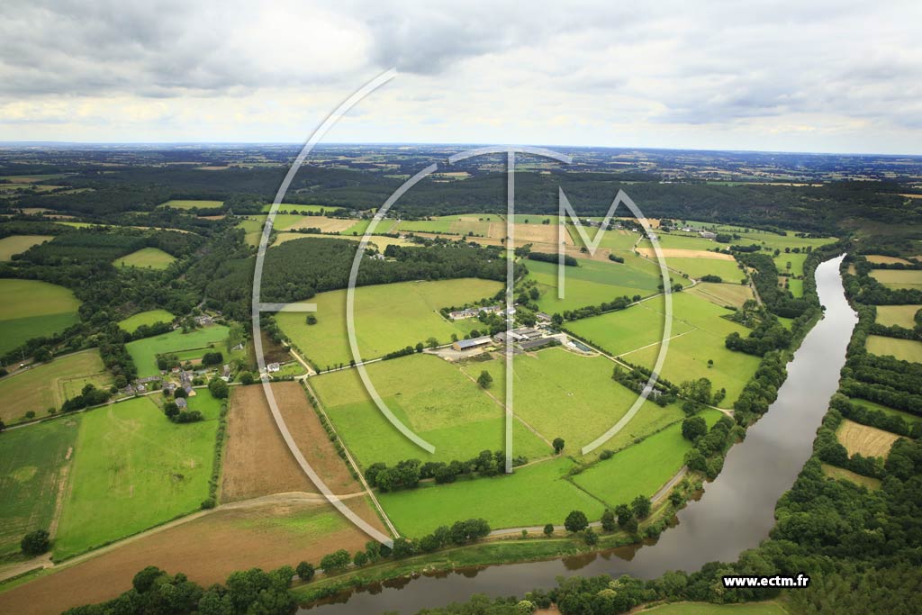 Photo arienne de Langon (la Lande - Cahan)