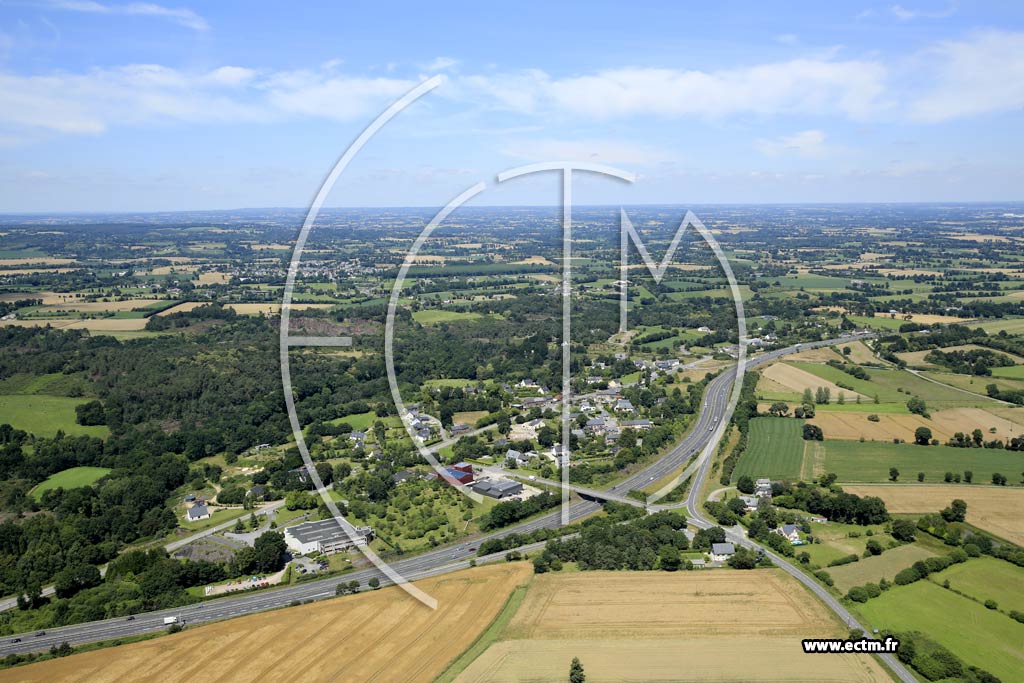 Photo arienne de Saint-Thurial (le Goulet - Barrire - Cossinade)
