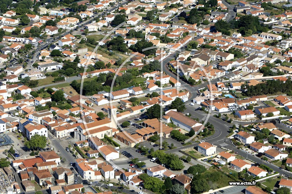 Photo arienne de Bretignolles-sur-Mer (Centre)