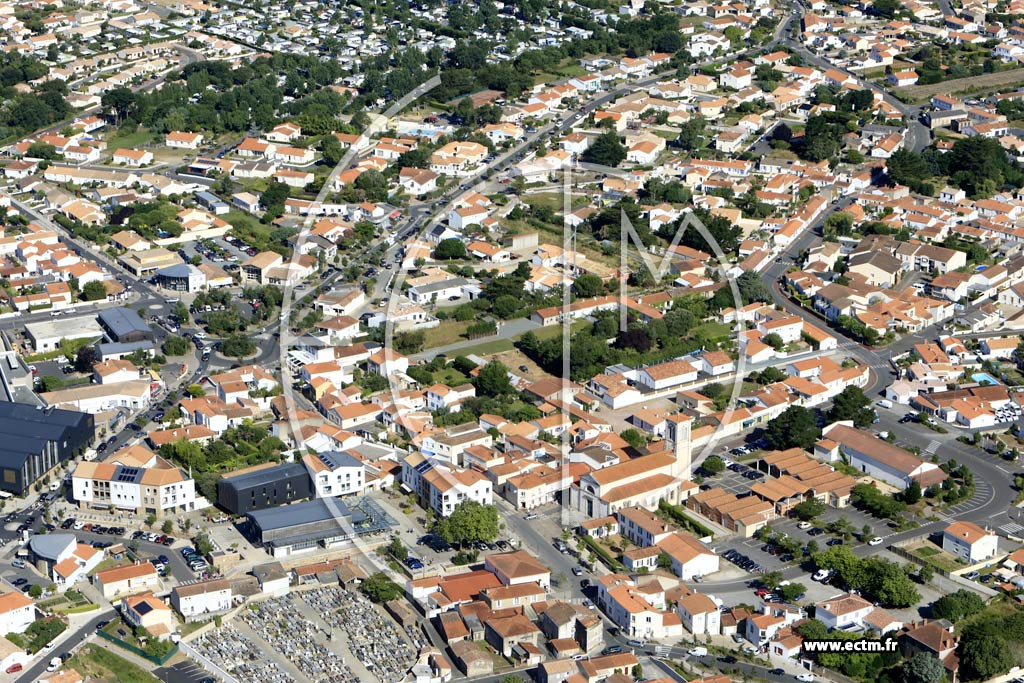 Photo arienne de Bretignolles-sur-Mer (Centre)
