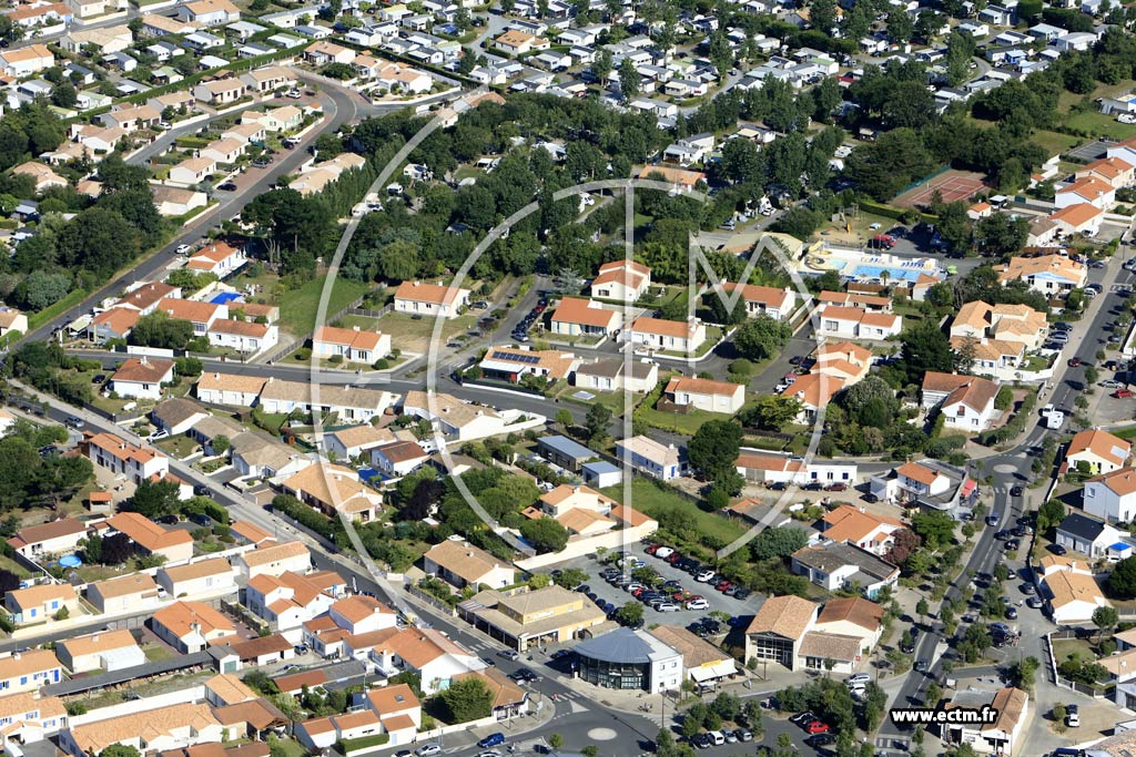 Photo arienne de Bretignolles-sur-Mer (Centre)