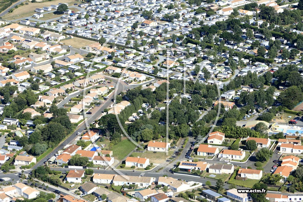 Photo arienne de Bretignolles-sur-Mer (Centre)