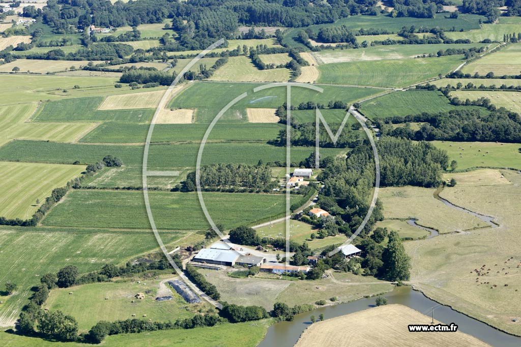 Photo arienne de Commequiers (la Grande Bretonnire)