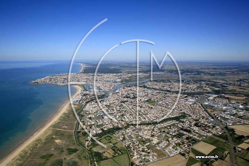 Photo arienne de Saint-Gilles-Croix-de-Vie