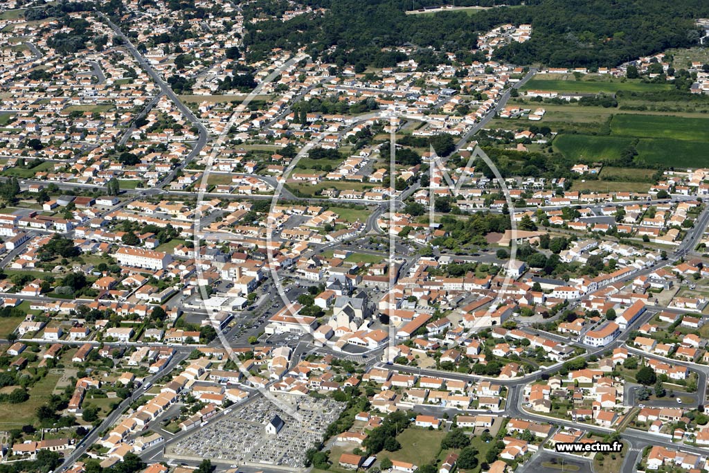 Photo arienne de Saint-Hilaire-de-Riez (Centre)