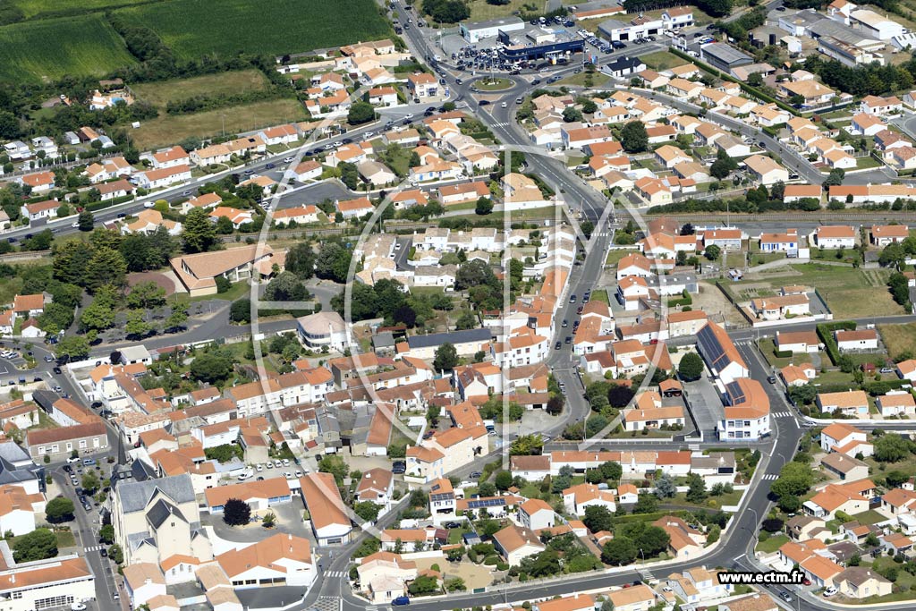 Photo arienne de Saint-Hilaire-de-Riez (Centre)