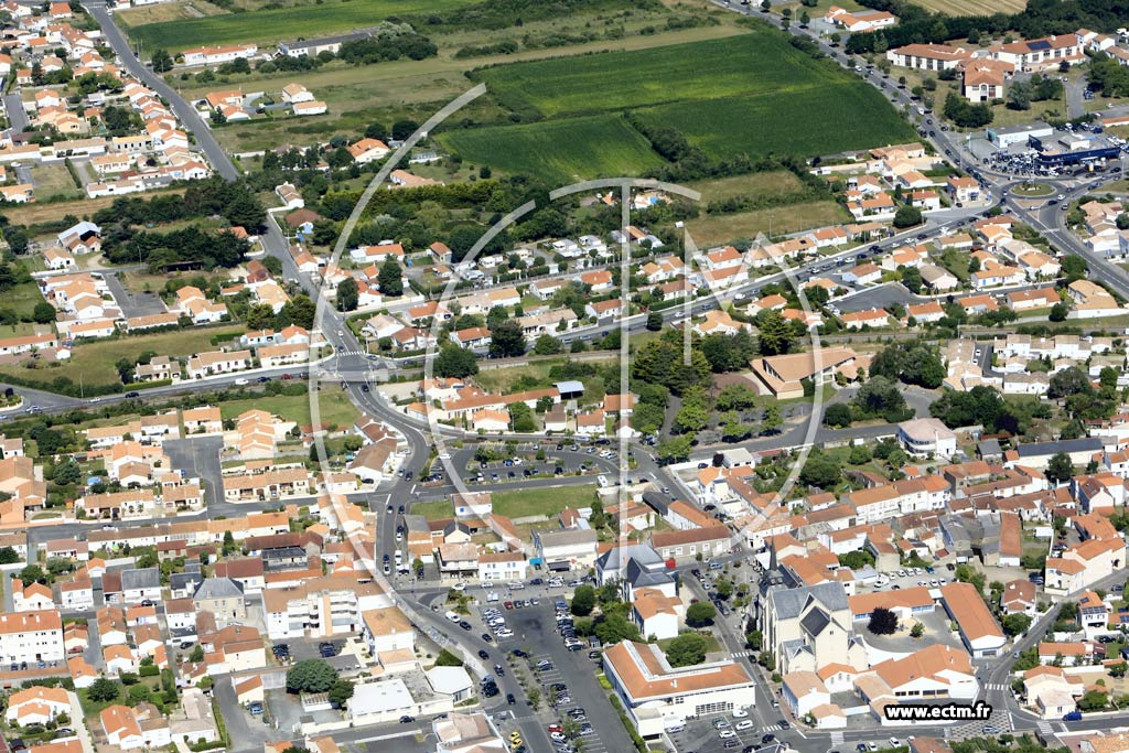 Photo arienne de Saint-Hilaire-de-Riez (Centre)