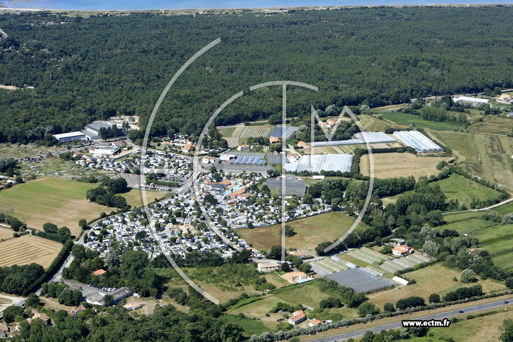 Photo arienne de Saint-Hilaire-de-Riez (le Marais Jacques - la Fe)