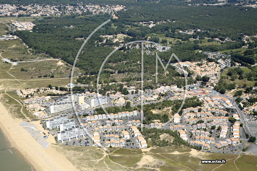 Photo arienne de Saint-Hilaire-de-Riez (le Pr Sal)